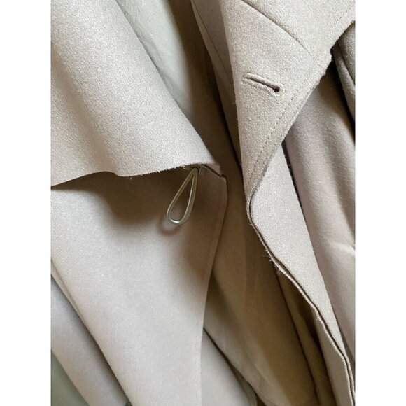 AllSaints City Monument Coat Italian Wool Draped Asymmetric US 2 Blush Beige - Picture 4 of 16